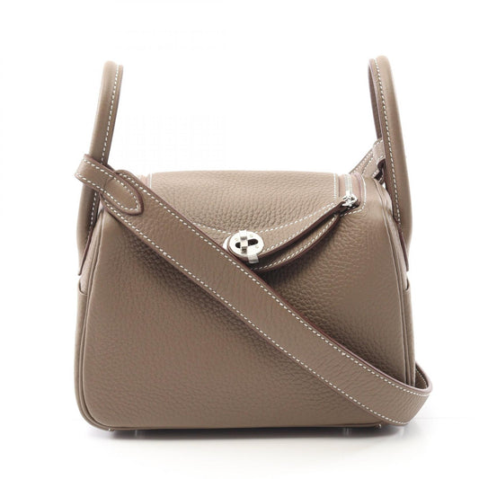 Hermes Lindy Mini Etoupe Shoulder Bag