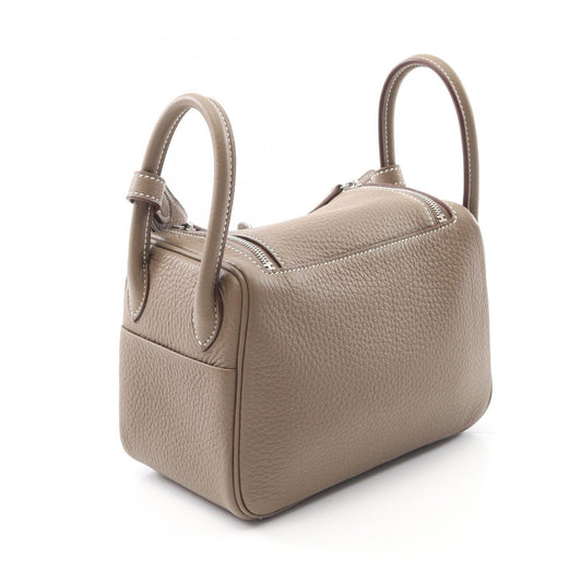 Hermes Lindy Mini Etoupe Shoulder Bag