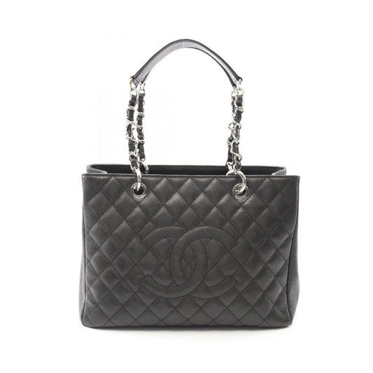 Chanel Matelasse GST Tote Bag Leather Black
