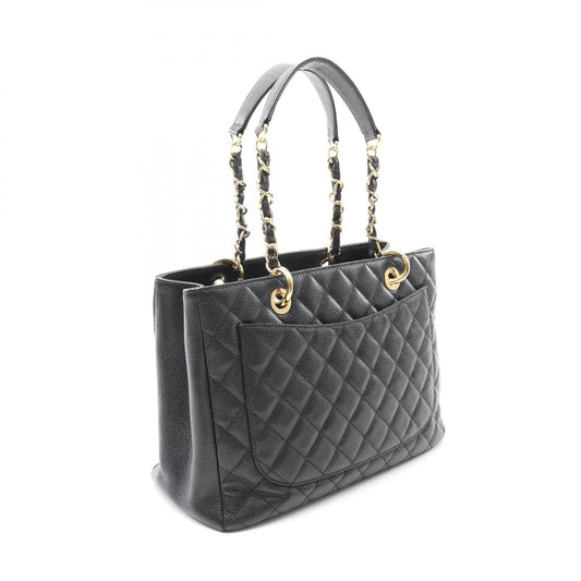 Chanel Matelasse GST Tote Bag Leather Black