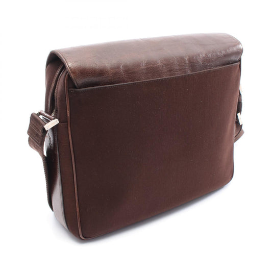 Cartier Santos Canvas Leather Messenger Bag