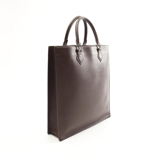 Louis Vuitton Epi Leather Sac Plat Tote Brown