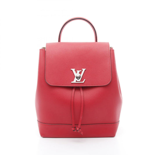 Louis Vuitton Lockme Backpack Red Leather