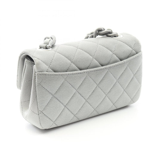 Chanel Mini Matelasse Shoulder Bag Gray