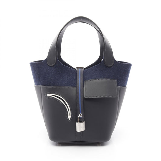 Hermes Picotin Lock PM Handbag Black/Navy