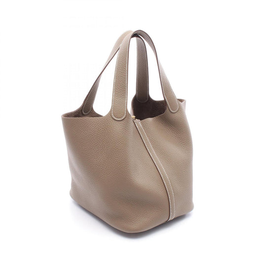 Hermes Picotin Lock MM Leather Handbag Brown