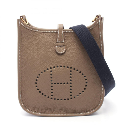 Hermes Evelyne TPM Leather Shoulder Bag Brown