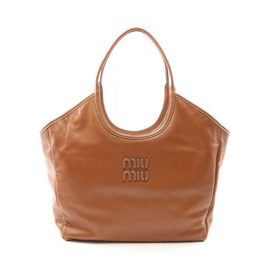 Miu Miu Leather Ivy Large Tote Bag 5BG286