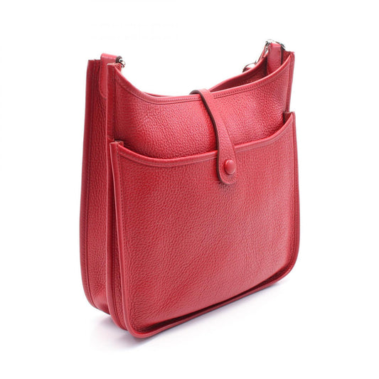 Hermes Evelyne III PM Rouge Kazak Shoulder Bag