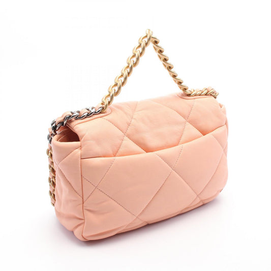 Chanel 19 Matelasse Leather Shoulder Bag Pink
