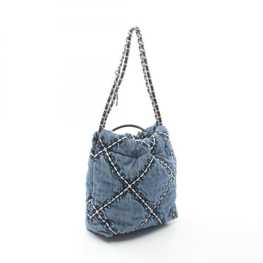 Chanel 22 Mini Denim Shoulder Bag AS3980