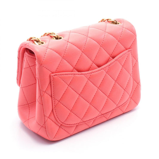 Chanel Mini Matelassé Camellia Leather Shoulder Bag