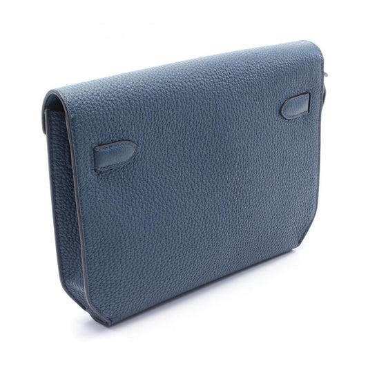 Hermes Kelly Depeche 25 Clutch Bag Green