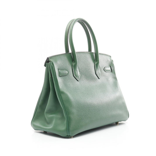 Hermes Birkin 30 Leather Handbag Green