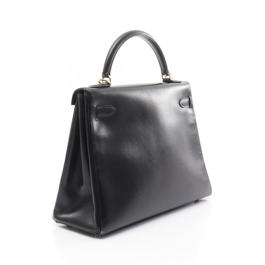 Hermes Kelly 32 Handbag Black Leather