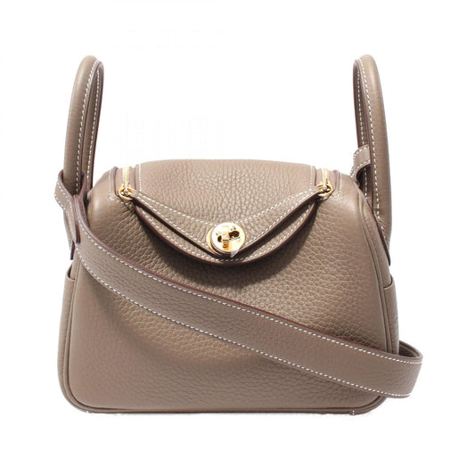 Hermes Lindy Mini Etoupe Shoulder Bag