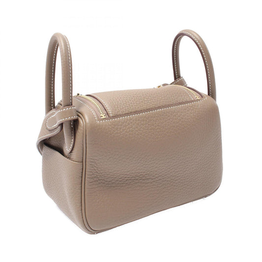 Hermes Lindy Mini Etoupe Shoulder Bag