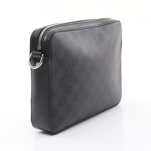Louis Vuitton Trio Messenger Bag Damier Graphite Animal Print