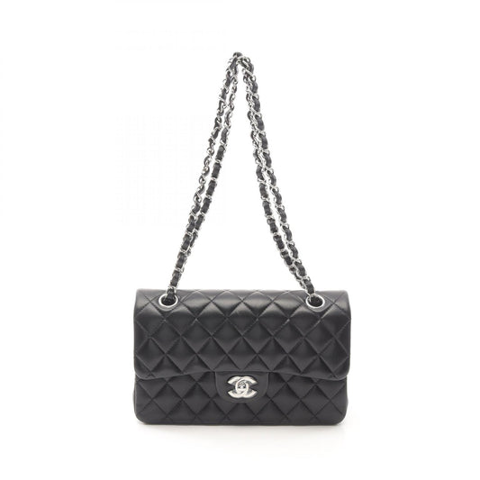 Chanel Lambskin Matelasse W Flap Shoulder Bag