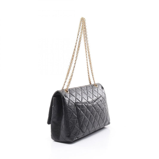 Chanel 2.55 Maxi Flap Shoulder Bag Black