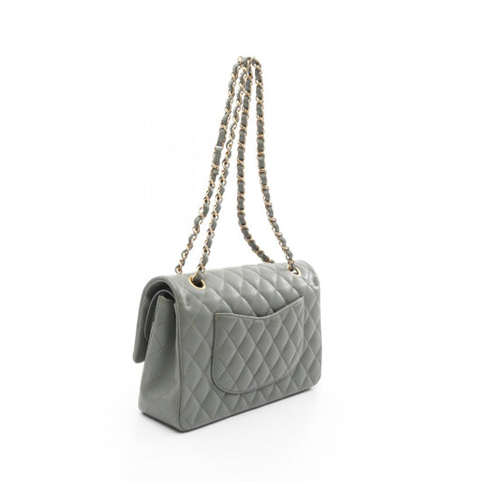 Chanel Caviar Skin Matelasse W Flap Shoulder Bag