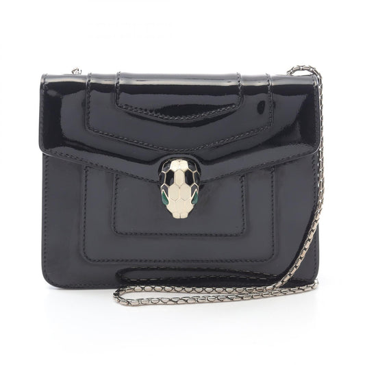 Bvlgari Serpenti Forever Patent Leather Shoulder Bag