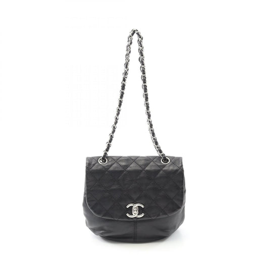 Chanel Lambskin Matelasse Shoulder Bag Black