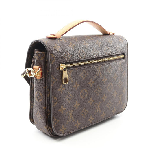 Louis Vuitton Pochette Metis MM Handbag Brown M44875