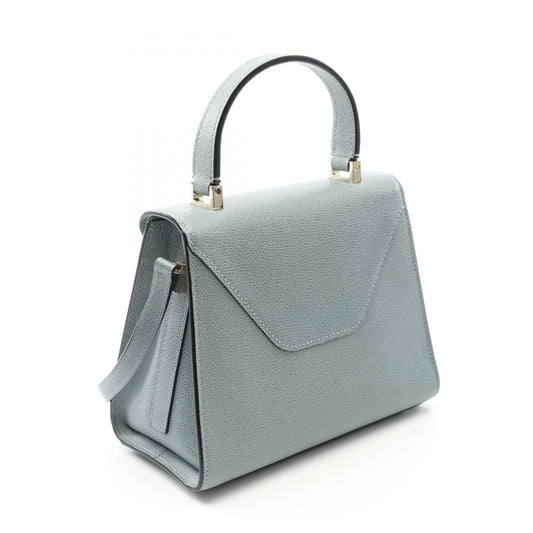 Valextra Mini Iside Leather Handbag Green