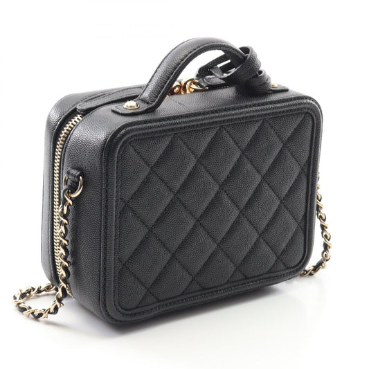 Chanel CC Filigree Small Vanity Shoulder Bag
