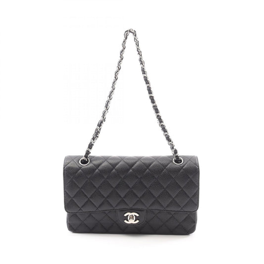Chanel Matelasse W Flap Shoulder Bag Leather