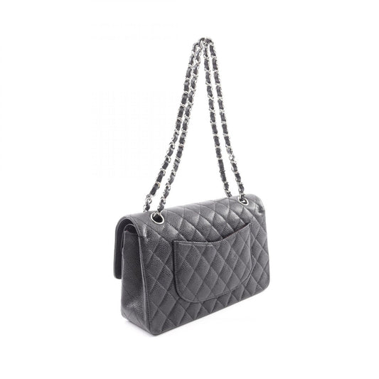 Chanel Matelasse W Flap Shoulder Bag Leather