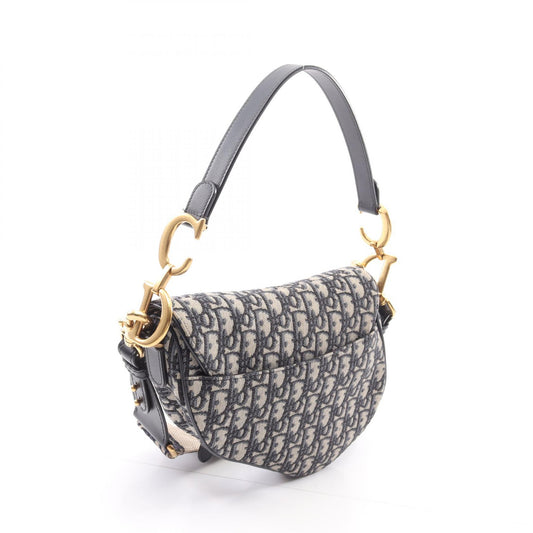 Dior Saddle Bag Oblique Jacquard Canvas Leather
