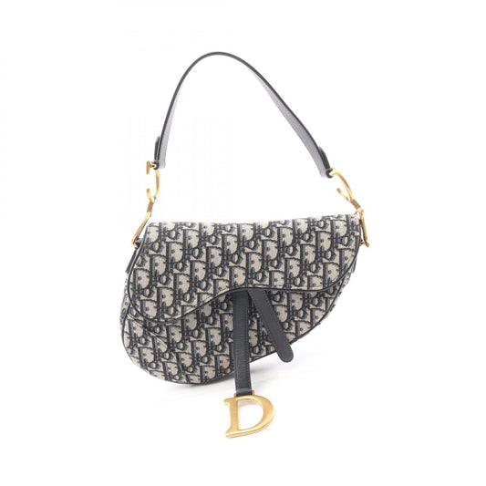 Dior Saddle Bag Oblique Jacquard Canvas Leather