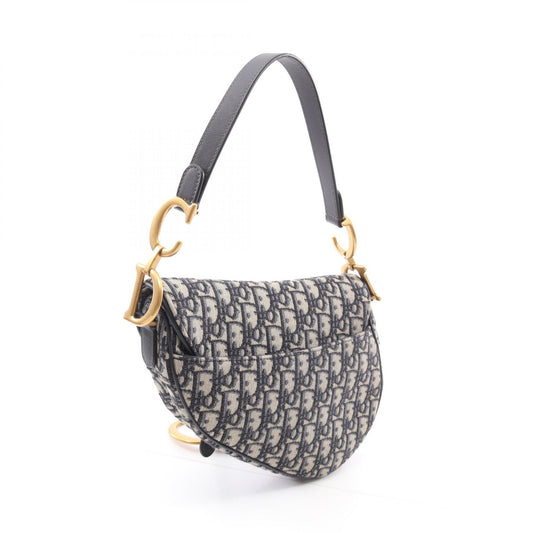 Dior Saddle Bag Oblique Jacquard Canvas Leather