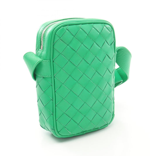 Bottega Veneta Leather Intrecciato Phone Pouch