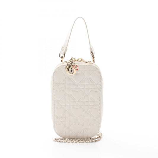 Dior Lady Dior Leather Phone Holder Handbag