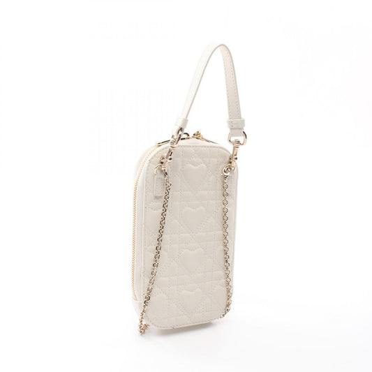 Dior Lady Dior Leather Phone Holder Handbag
