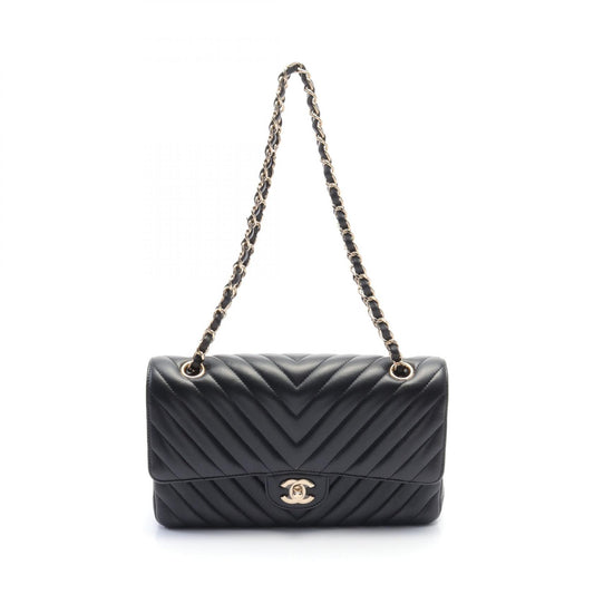 Chanel Chevron V-Stitch Lambskin Shoulder Bag