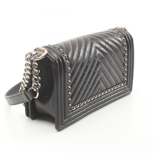 Chanel Boy V-Stitch Chevron Shoulder Bag