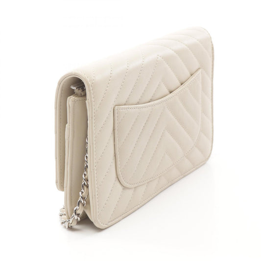 Chanel Chevron Leather Shoulder Bag A33814