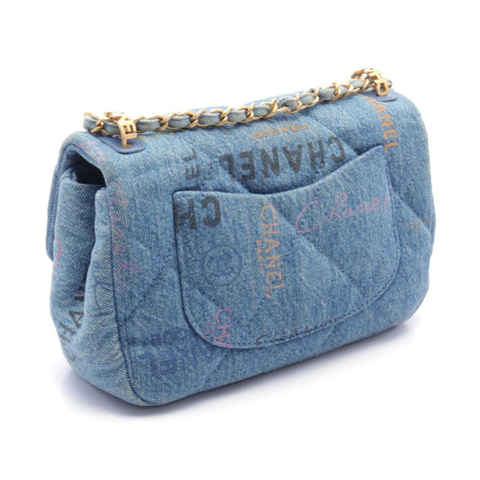 Chanel Denim Matelasse Shoulder Bag AS3135
