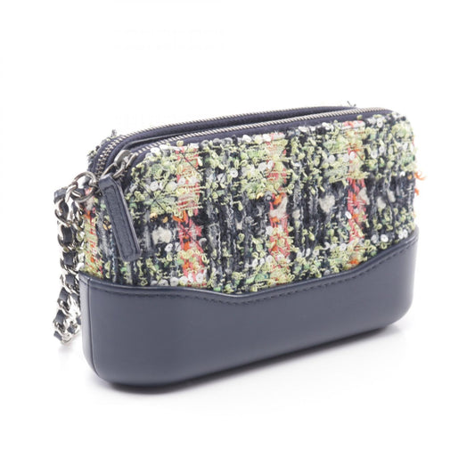 Chanel Gabrielle Fabric Leather Shoulder Bag