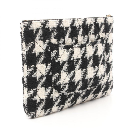 Chanel Fabric Coco Mark Clutch Bag