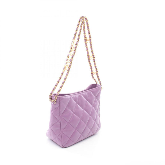 Chanel Lambskin Small Hobo Shoulder Bag