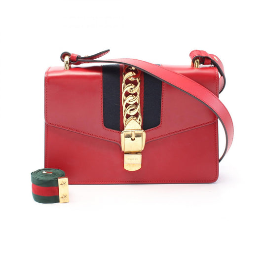Gucci Sylvie Small Leather Shoulder Bag