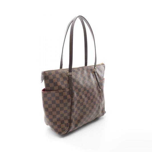Louis Vuitton Damier Canvas Leather Tote Bag N41281