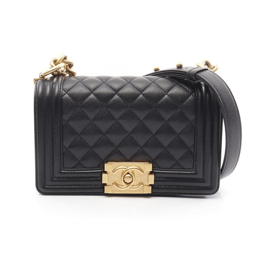 Chanel Boy Small Shoulder Bag Black Caviar