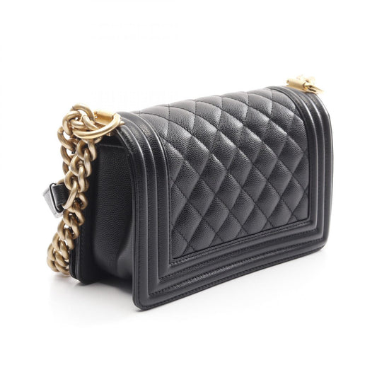 Chanel Boy Small Shoulder Bag Black Caviar