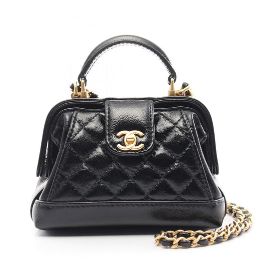 Chanel Matelasse Leather Top Handle Shoulder Bag